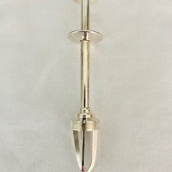 Rare Antique Silver Mechanical Tong/Claw With Pewter Olive/Pickle Tray. - Picture 2 of 10